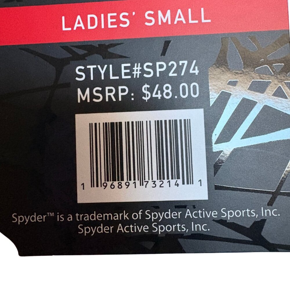 SPYDER ACTIVE Ribbed Ottoman Short Sleeve Crew Neck Top - Black - Small - NWT - Picture 9 of 10